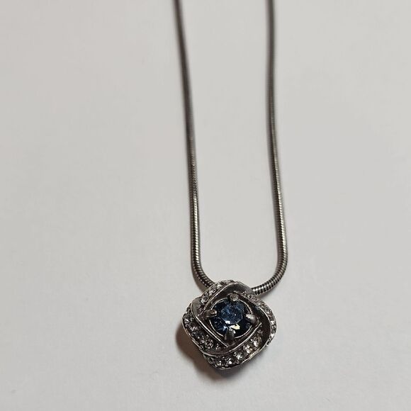 Brighton Jewelry - Brighton ETERNITY KNOT Necklace Blue JL4083